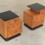 Jindrich Halabala dressing table and bedside tables for Up Zavody 1950