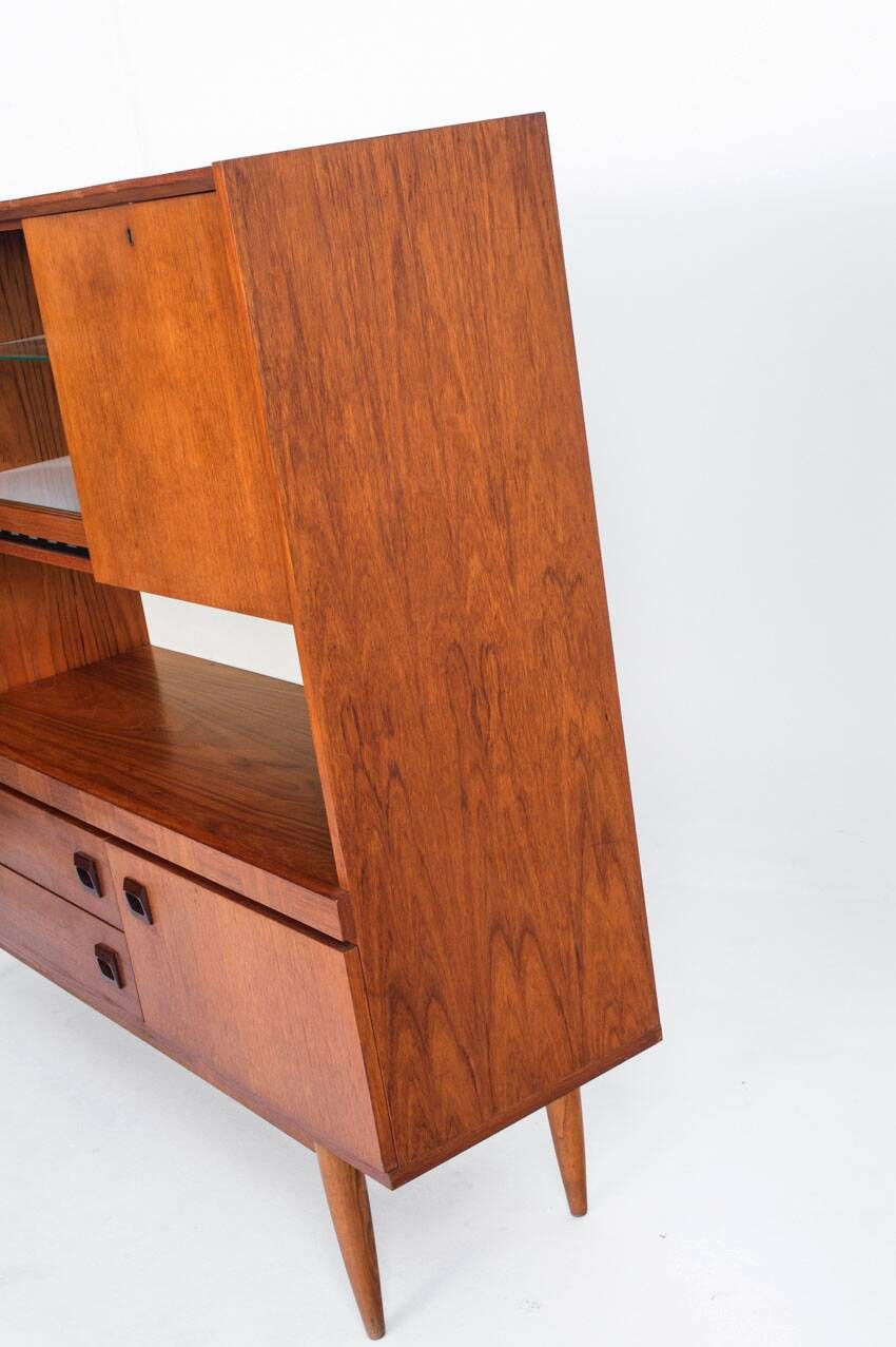 Scandinavian style vintage sideboard. Teak wood. France, 1960s.