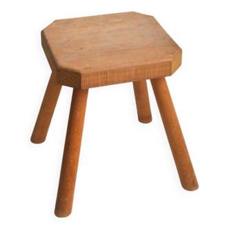 Solid wood stool