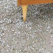 Vintage chest of drawers from the 50s in blond oak 4 drawers conical legs