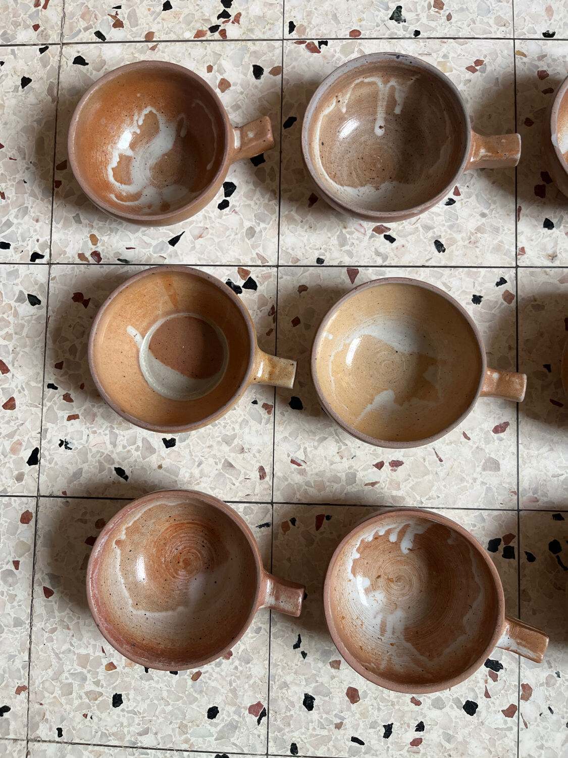 9 stoneware bowls