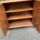 Louis XVI buffet, shallow, stripped, made of solid mahogany, 1950.