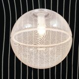 Harvey Guzzini Suspension Boule Op-Art Striped Postmodern by Meblo, 1970s