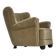 1960s, Danish relax armchair, furniture velour, oak wood.