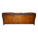 Restored leather Howard & Son canapé style, 204 cm