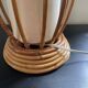 Lampe en rotin et bambou de Louis Sognot 1960