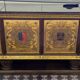 Important buffet / enfilade Art Deco period in polychrome engraved glass.