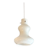 White opaline pendant lamp by Massimo Vignelli for Gino Vistosi, Murano