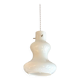White opaline pendant lamp by Massimo Vignelli for Gino Vistosi, Murano