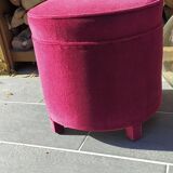 Pair of vintage pouf