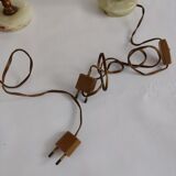 Paire de lampes en marbre