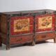 Antique buffet painted in elm – China, circa 1950