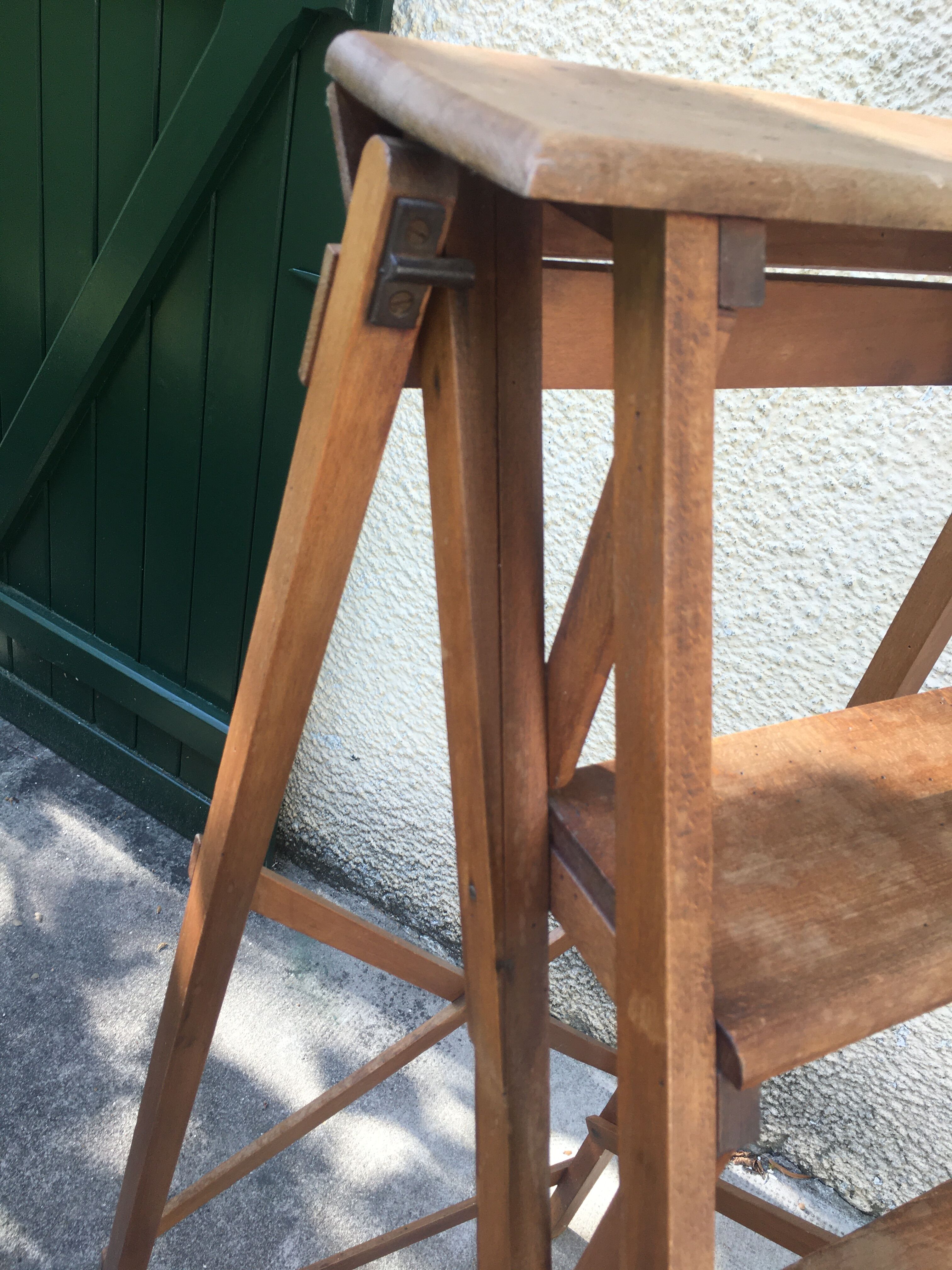 Wooden stepladder