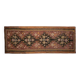 1970s Vintage Turkish Handmade Wool & Cotton Brown Runner Rug 178x475