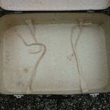 Black antique suitcase, registered trademark scot