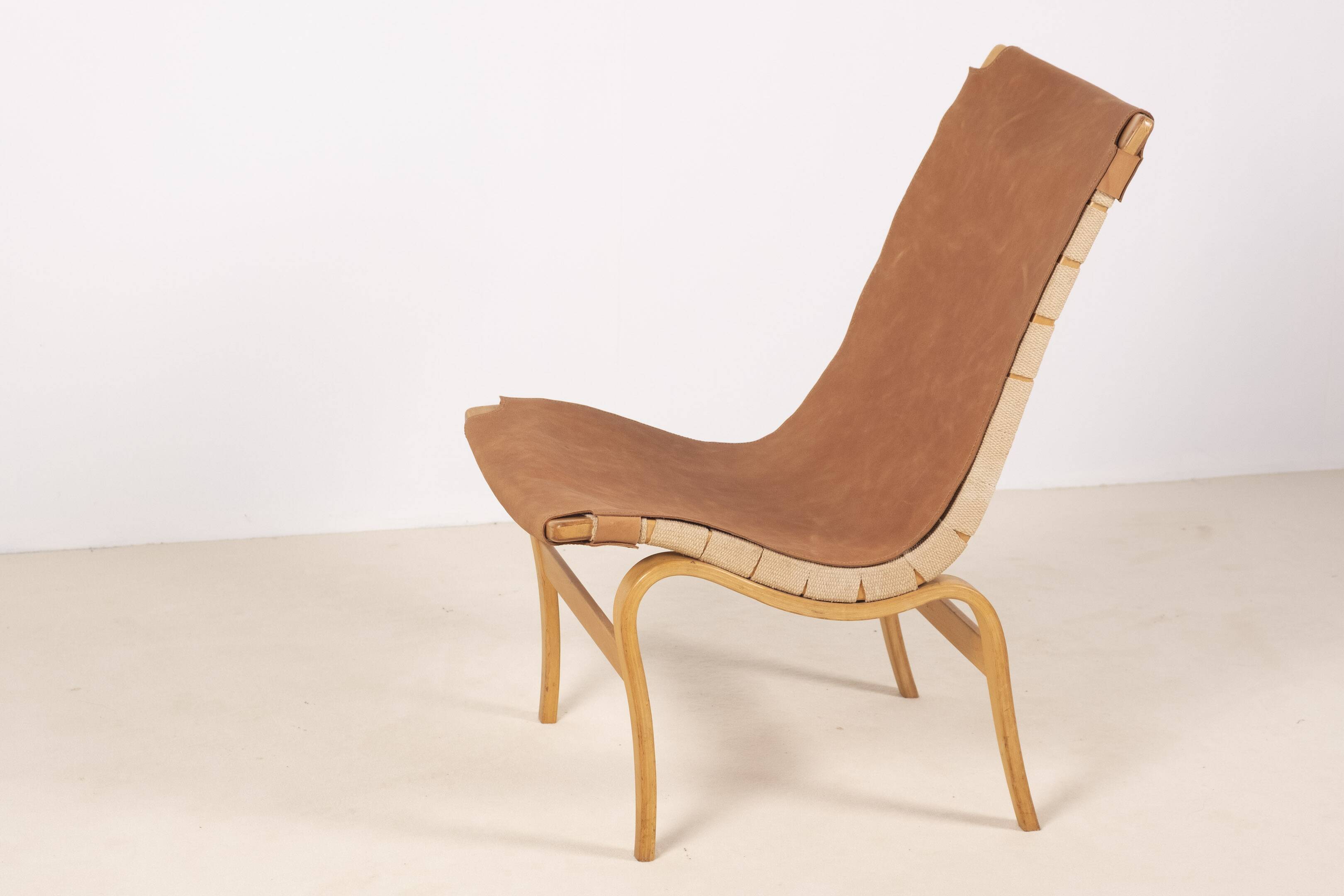 1 fauteuil lounge « Eva » de Bruno Mathsson, Suède des années 1960