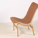 1 fauteuil lounge « Eva » de Bruno Mathsson, Suède des années 1960