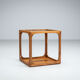 Jacob Brink sidetable in rosewood with smoked glass top