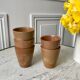 Set of 5 glasses / coffee cups in stoneware handmade 70s