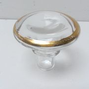 Carafe glass gilded and engraved