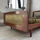 Roset SNA teak and cane bed, 1 person