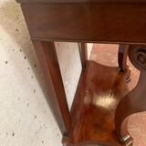 Louis Philippe console in mahogany and veneer XIX century