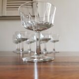 12 vintage champagne glasses