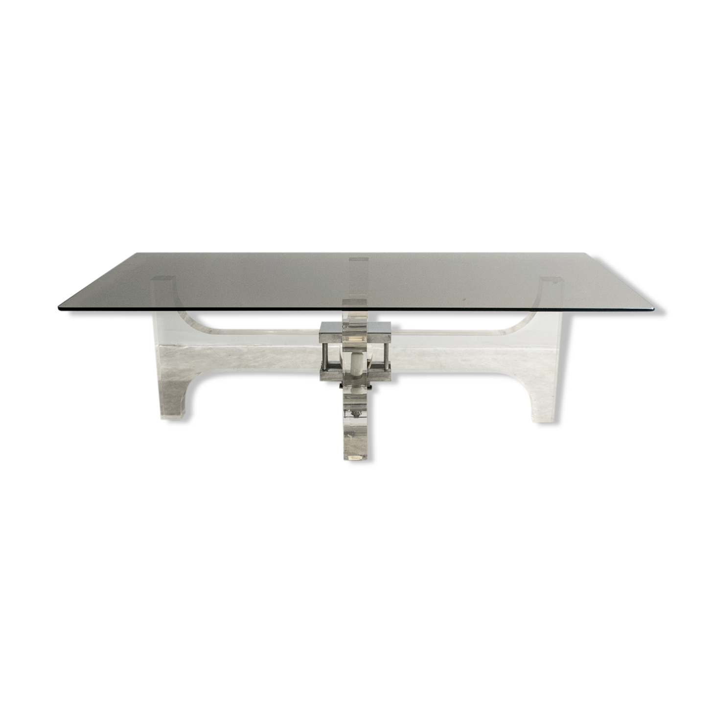 Plexiglass coffee table by Michel Dumas circa 1970'
