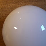 Globe 20cm en verre blanc pour lampe suspension