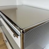 USM Haller chest of drawers in light grey