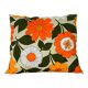 Coussin fleurs années 70 vintage
