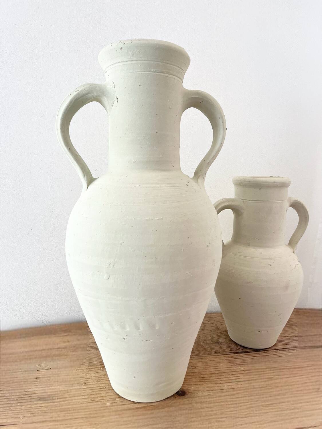 White terracotta jar