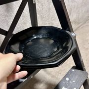 Assiettes noires arcoroc vintage