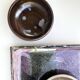 Ramekin / workshop pocket in glazed stoneware and signed