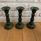 Glass candle holder