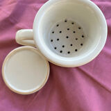 Herbal tea cup with filter and cutlery
