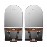 Pair of art deco consoles