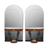 Pair of art deco consoles