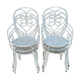 Salon de jardin série de 6 fauteuils en fer de jardin