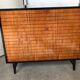 Vintage black lacquered buffet and wood Maurice Flachet