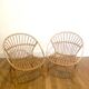 Paire de Fauteuils Rotin - Coquilles
