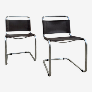 Pair of chairs B33 by Marcel Breuer