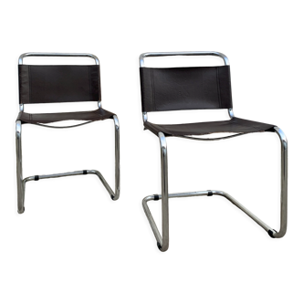 Pair of chairs B33 by Marcel Breuer