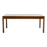 Coffee table in rosewood and ceramic by Lisbeth Sallingboe