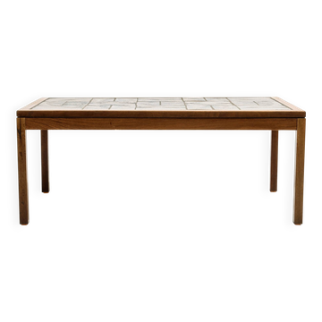 Table basse en palissandre et céramique par Lisbeth Sallingboe