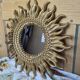 Vintage Gold Sun Mirror – A Mid-Century Classic for a Stylish Décor
