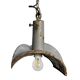 Nr. 2 Vintage industrial mirrored pendant light by Esla