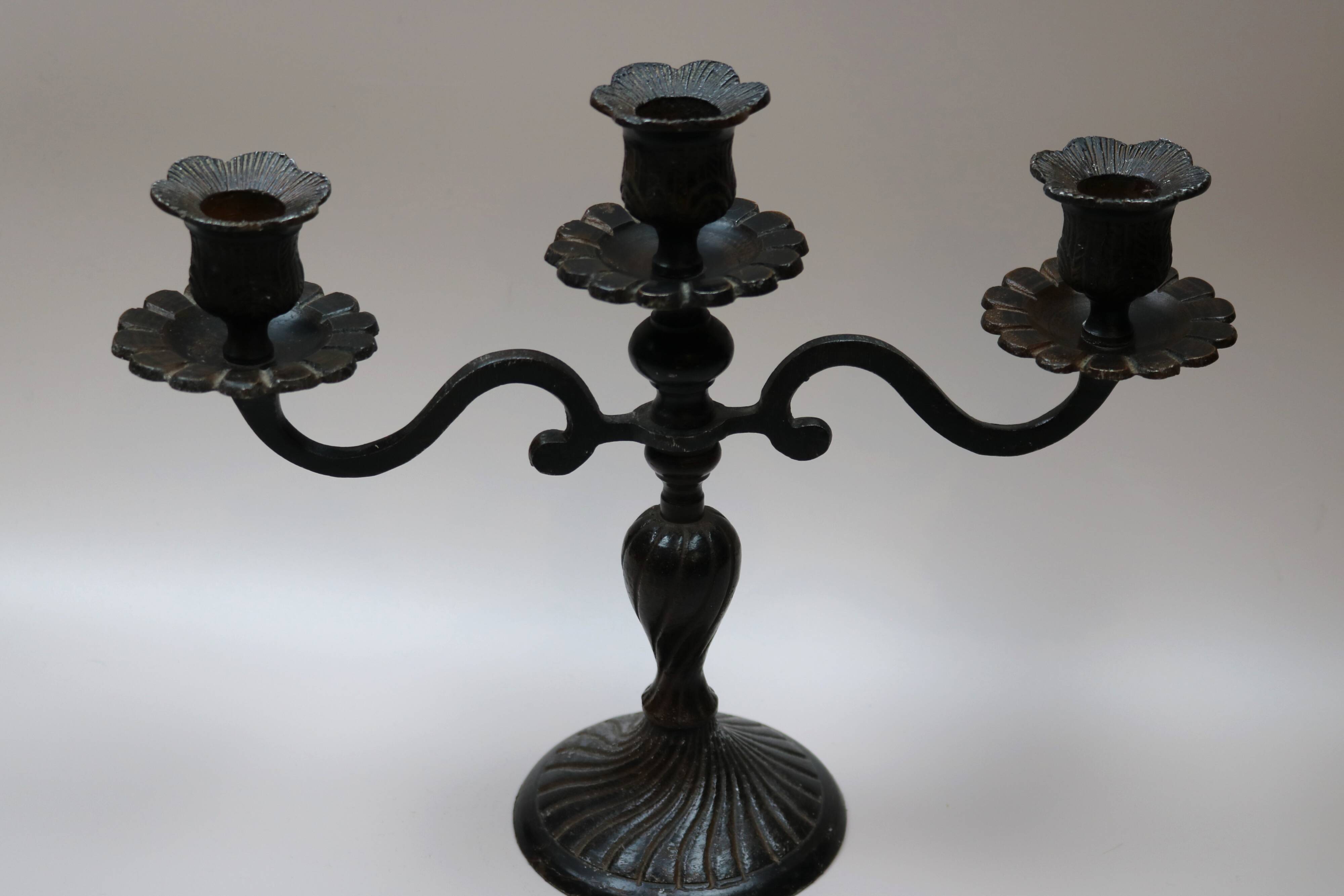 Vintage 3-branched candle holder