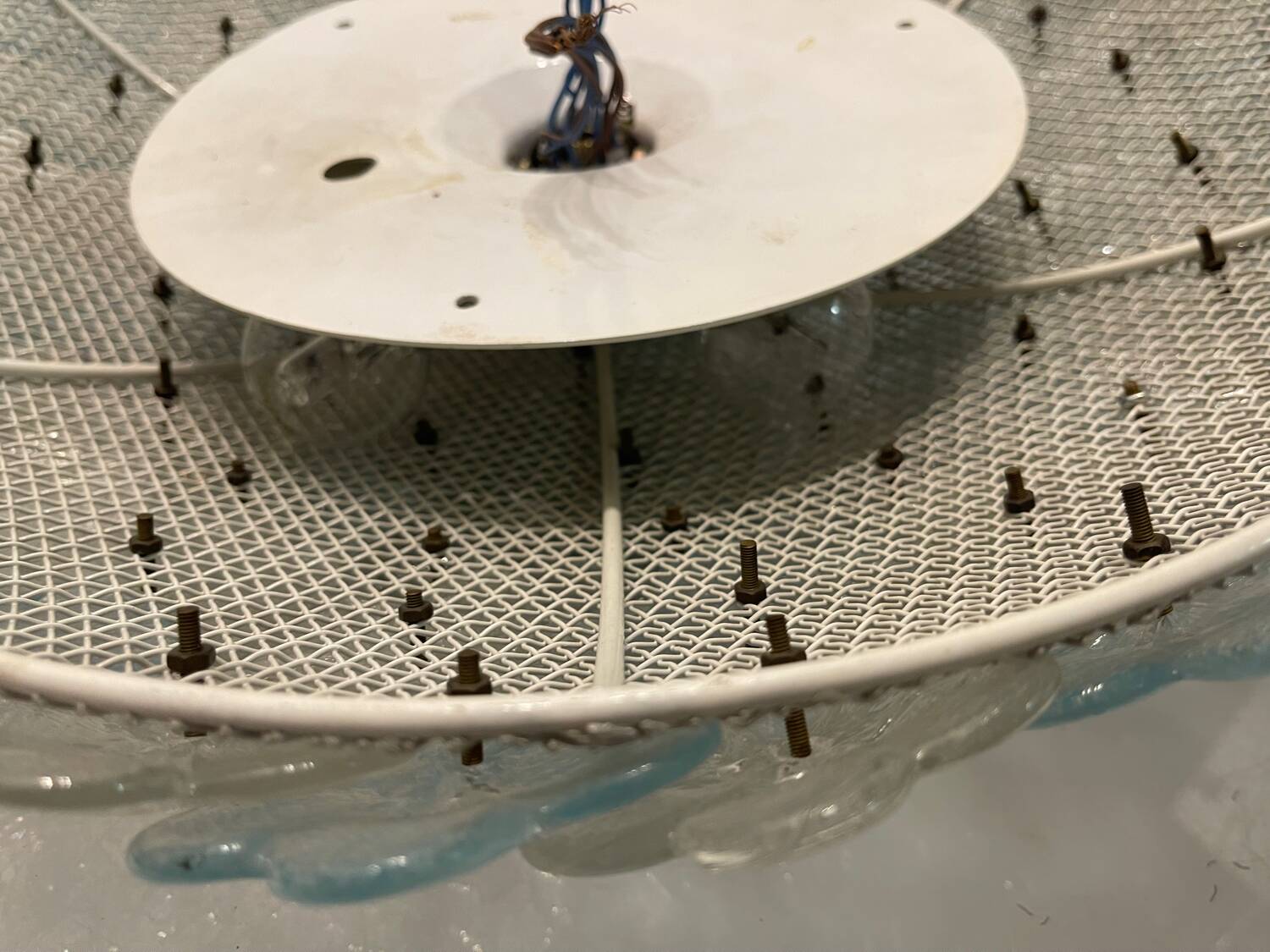 Large Murano Glass Flower Flushmount by Seguso 1960’s