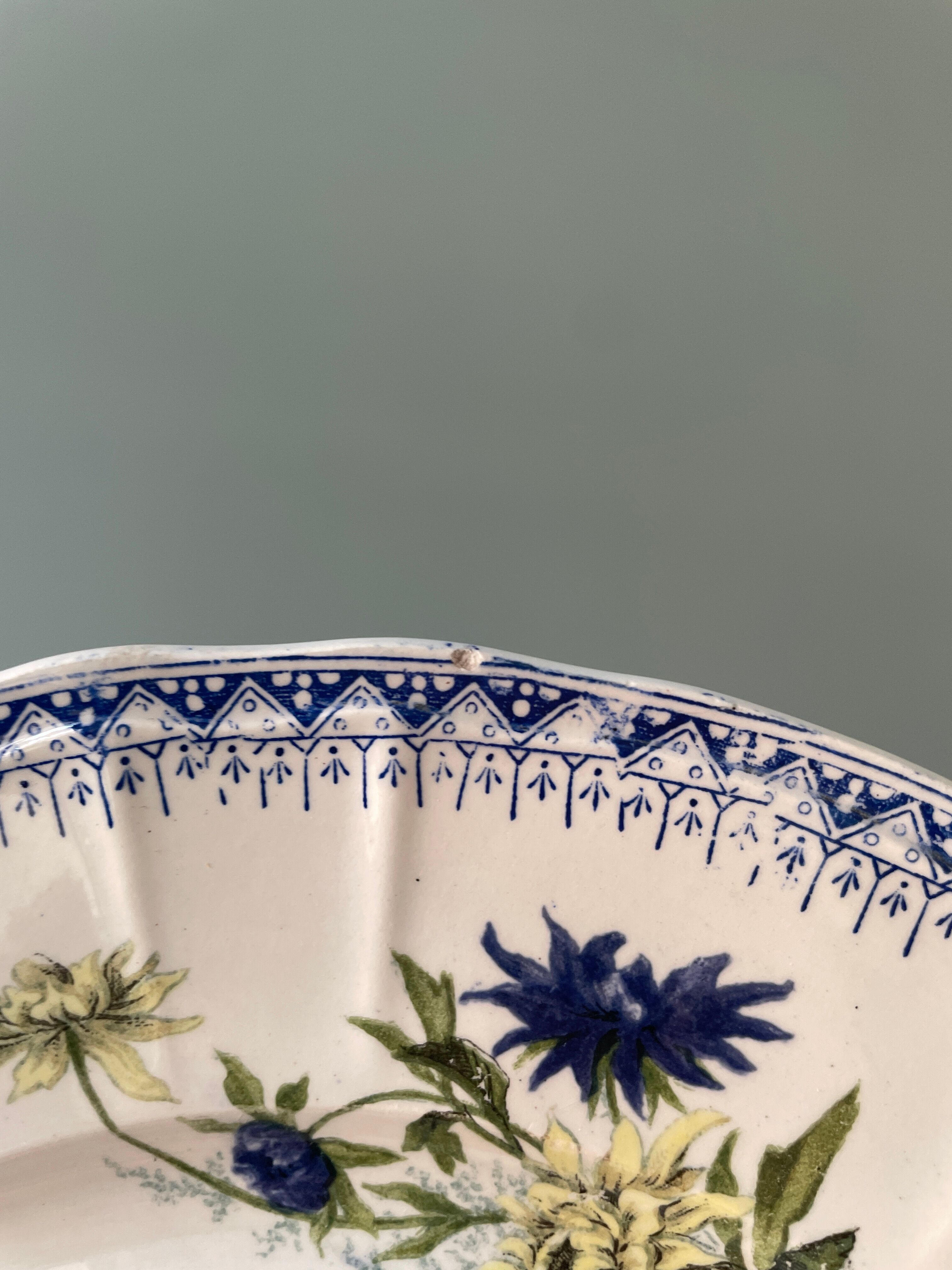 Lot de 6 assiettes plates Terre de Fer St Amand et Hamage